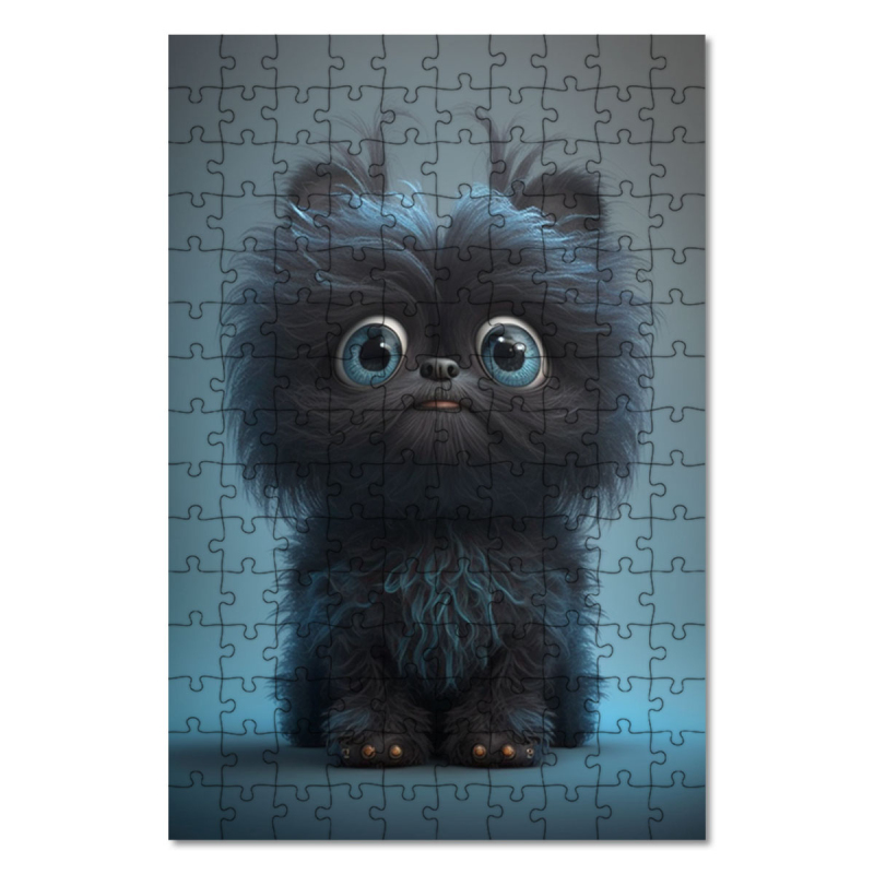 Drevené puzzle Affenpinscher pes animovaný