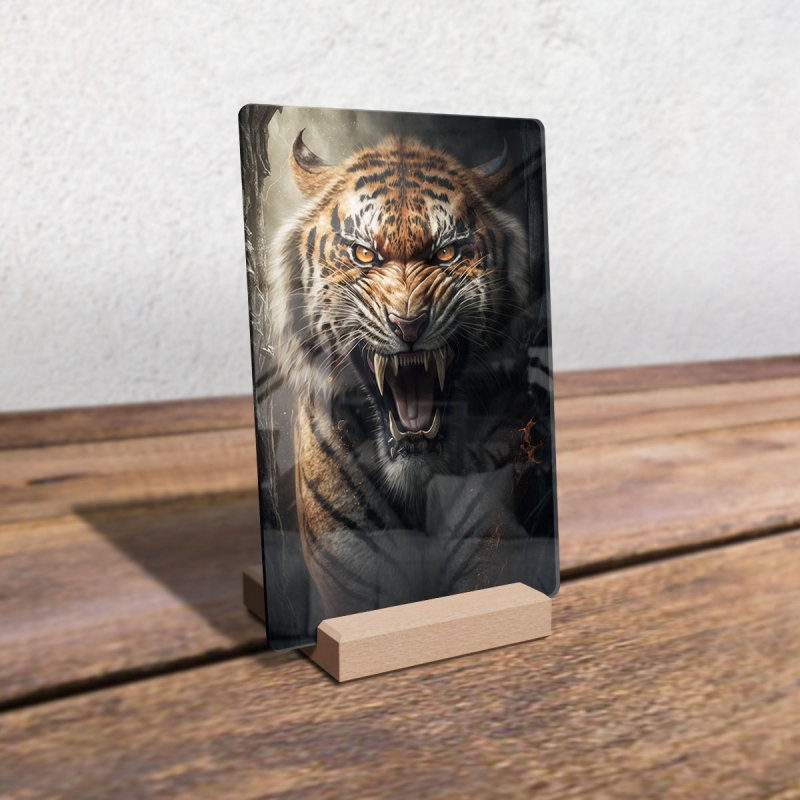 Akrylové sklo Nebojácny tiger