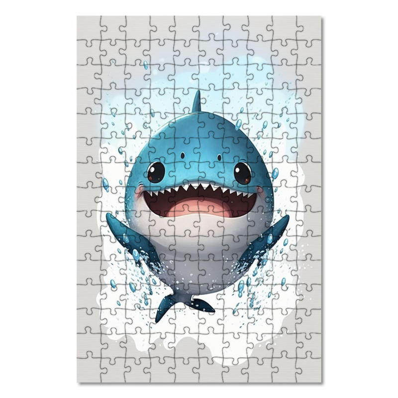 Drevené puzzle Malý žralok