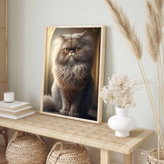 Perzská mačka akvarel