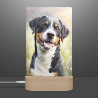 Entlebucherský salašnícky pes akvarel