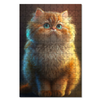 Drevené puzzle Perzská mačka animovaná