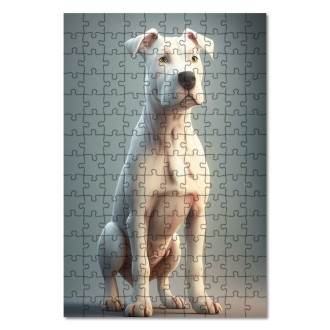 Drevené puzzle Argentínska doga animovaný