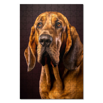 Drevené puzzle Bloodhound realistic