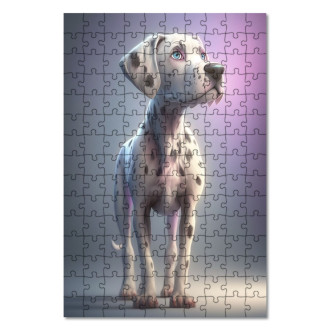 Drevené puzzle Nemecká doga animovaný