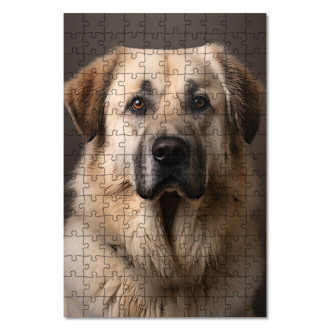 Drevené puzzle Anatolský pastiersky pes realistic