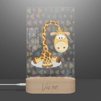Detská lampička Sediaca Žirafa