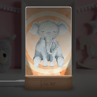 Detská lampička Watercolor slon