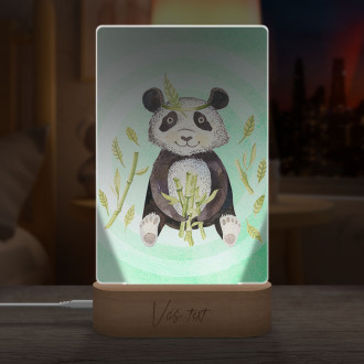 Detská lampička Watercolor panda
