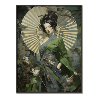geisha s vejárom