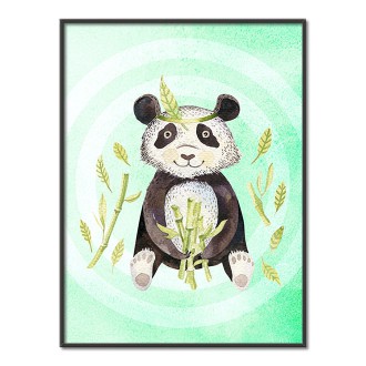 Watercolor panda detský Plagát