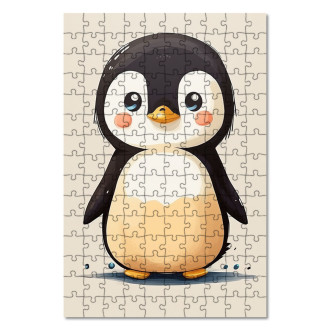Dřevěné puzzle Malý tučňák