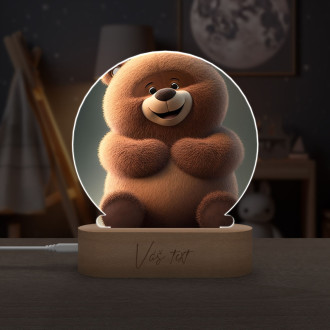Detská lampička Roztomilý animovaný medveď