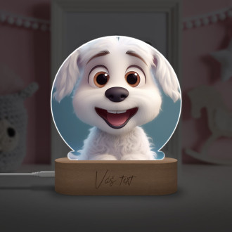 Detská lampička Roztomilé animované šteňa