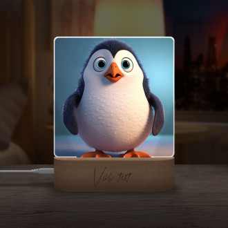 Detská lampička Roztomilý animovaný tučniak 1