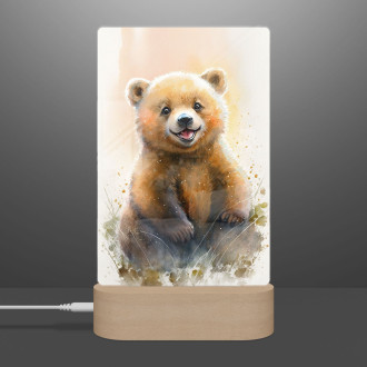 Lampa Akvarelový medveď
