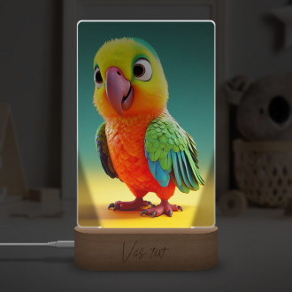 Lampa Roztomilý animovaný papagáj 1