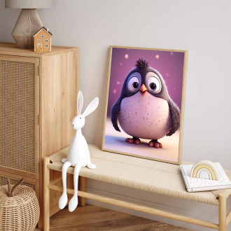 Roztomilý animovaný tučniak