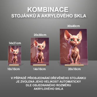 Sphynx mačka animovaná