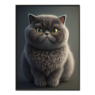 Britská krátkosrstá mačka animovaná