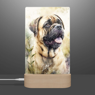 Bullmastiff akvarel