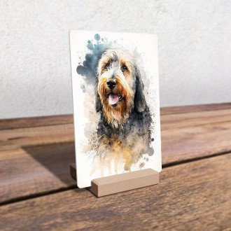 Otterhound akvarel