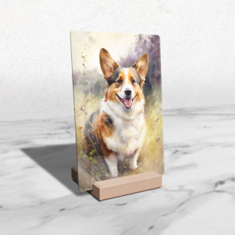 Cardigan Welsh Corgi akvarel