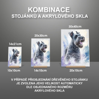 Kerry Blue Terrier akvarel