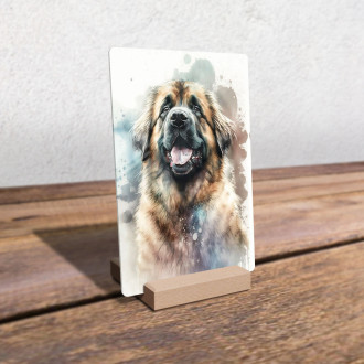 Leonberger akvarel