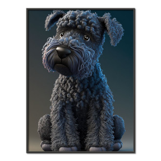 Kerry Blue Terrier animovaný