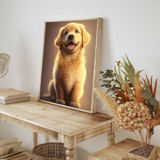 Zlatý retriever animovaný