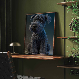 Kerry Blue Terrier animovaný