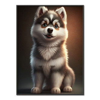 Sibírsky husky animovaný