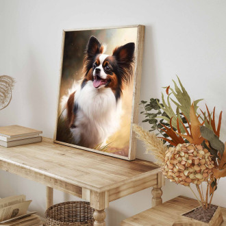 Papillon akvarel