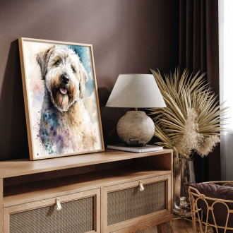 Soft Coated Wheaten Terrier akvarel