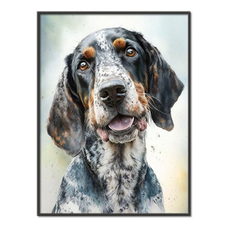 Bluetick Coonhound akvarel