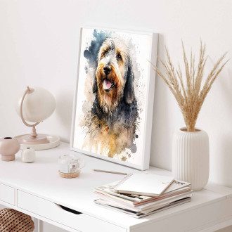 Otterhound akvarel