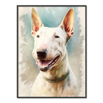 Bull Terrier akvarel