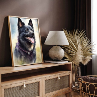 Schipperke akvarel
