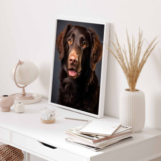 Curly Coated Retriever realistic