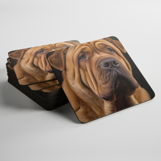 Podtácky Čínský Shar-Pei realistic