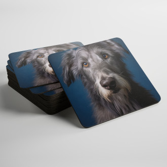 Podtácky Škótsky deerhound realistic