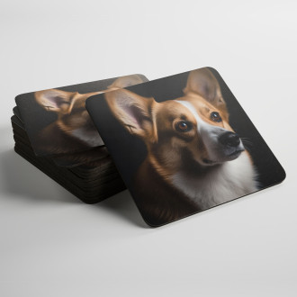 Podtácky Pembroke Welsh Corgi realistic