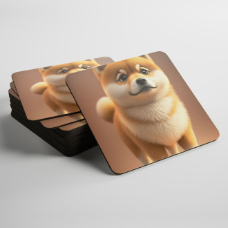 Podtácky Shiba Inu animovaný