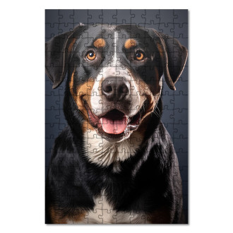 Drevené puzzle Veľký švajčiarsky salašnícky pes realistic