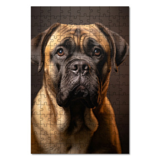 Drevené puzzle Bullmastiff realistic