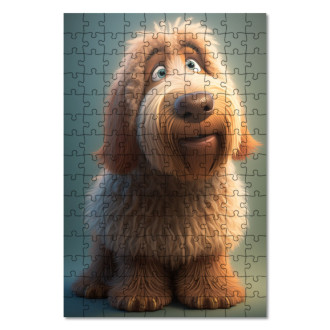 Drevené puzzle Otterhound animovaný