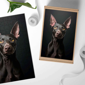 Drevené puzzle Xoloitzcuintli realistic