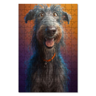 Drevené puzzle Škótsky deerhound animovaný