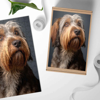 Drevené puzzle Veľký Basset Griffon Vendéen realistic